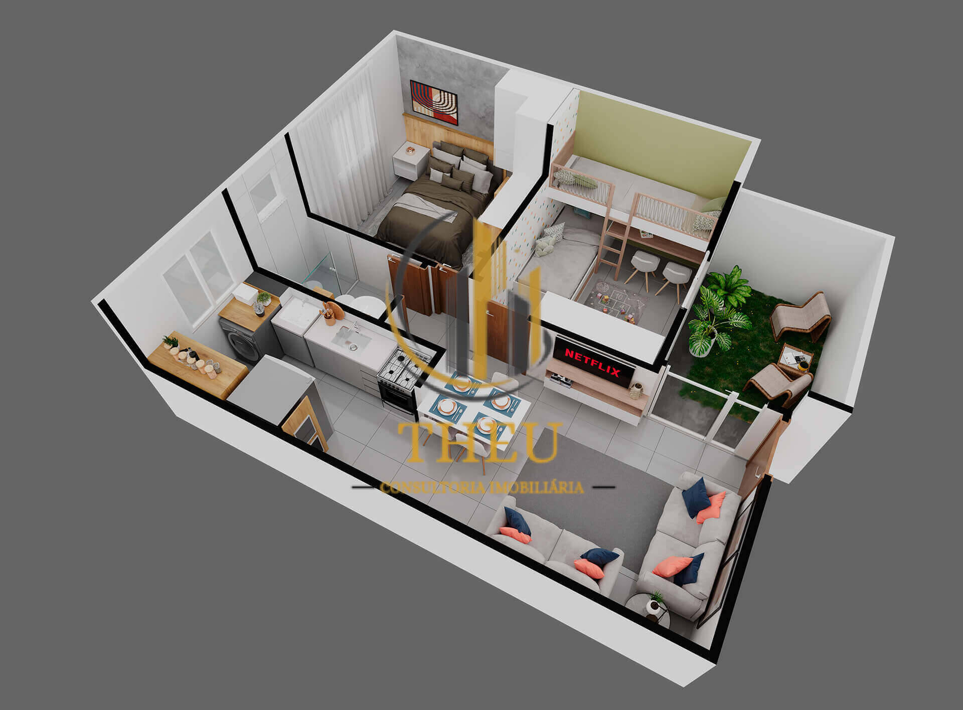 Apartamento, 2 quartos, 50 m² - Foto 2